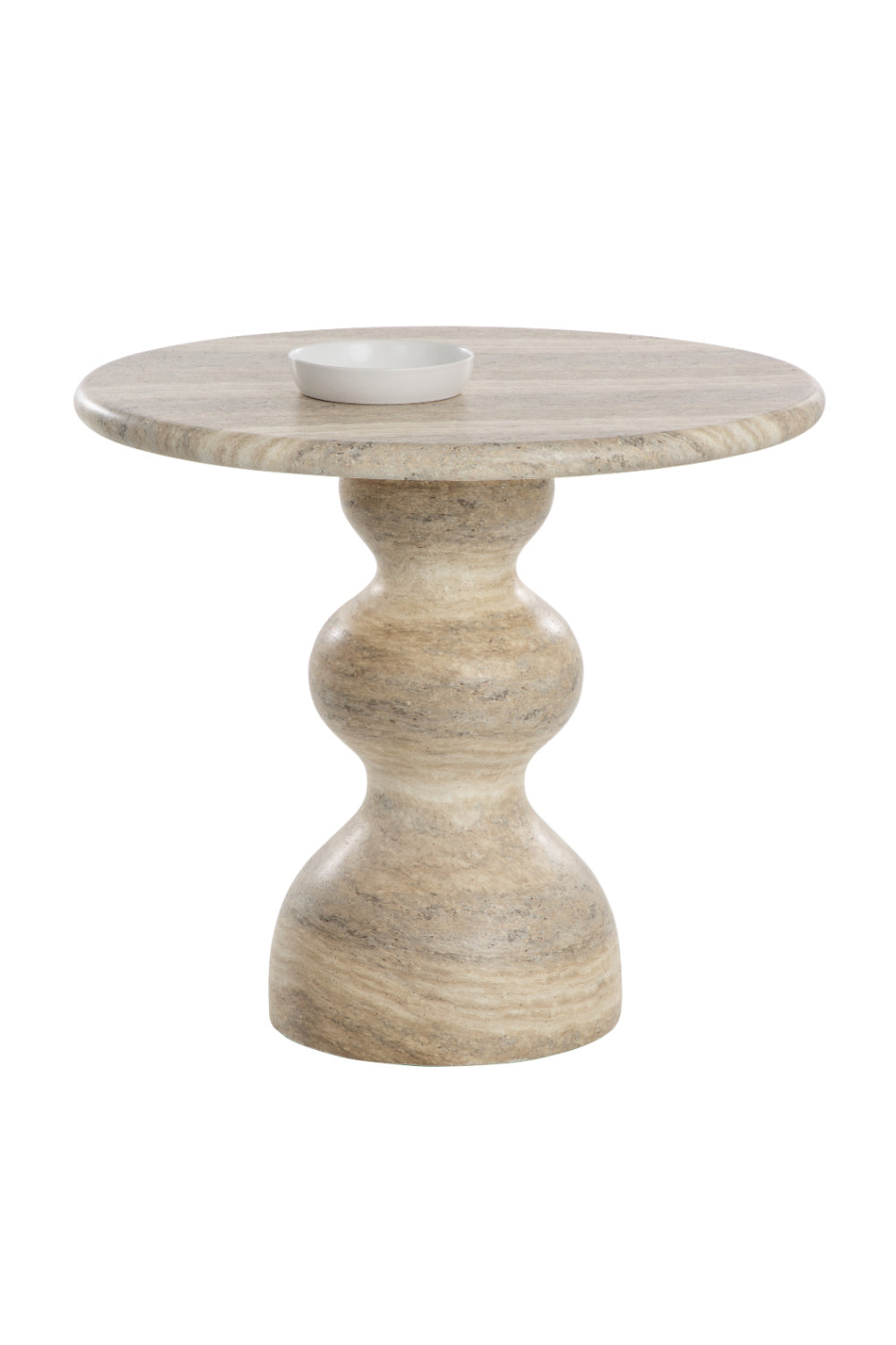 Marble-Look Indoor/Outdoor Concrete Bistro Table by Splendido Raul Outdoor Dining Table, alternate view 3