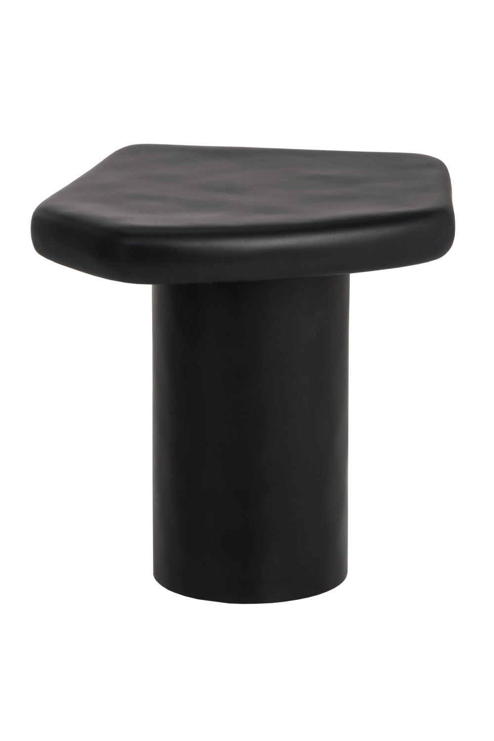Black Organic-Shaped Indoor/Outdoor End Table by Splendido Detti Outdoor Side Table
