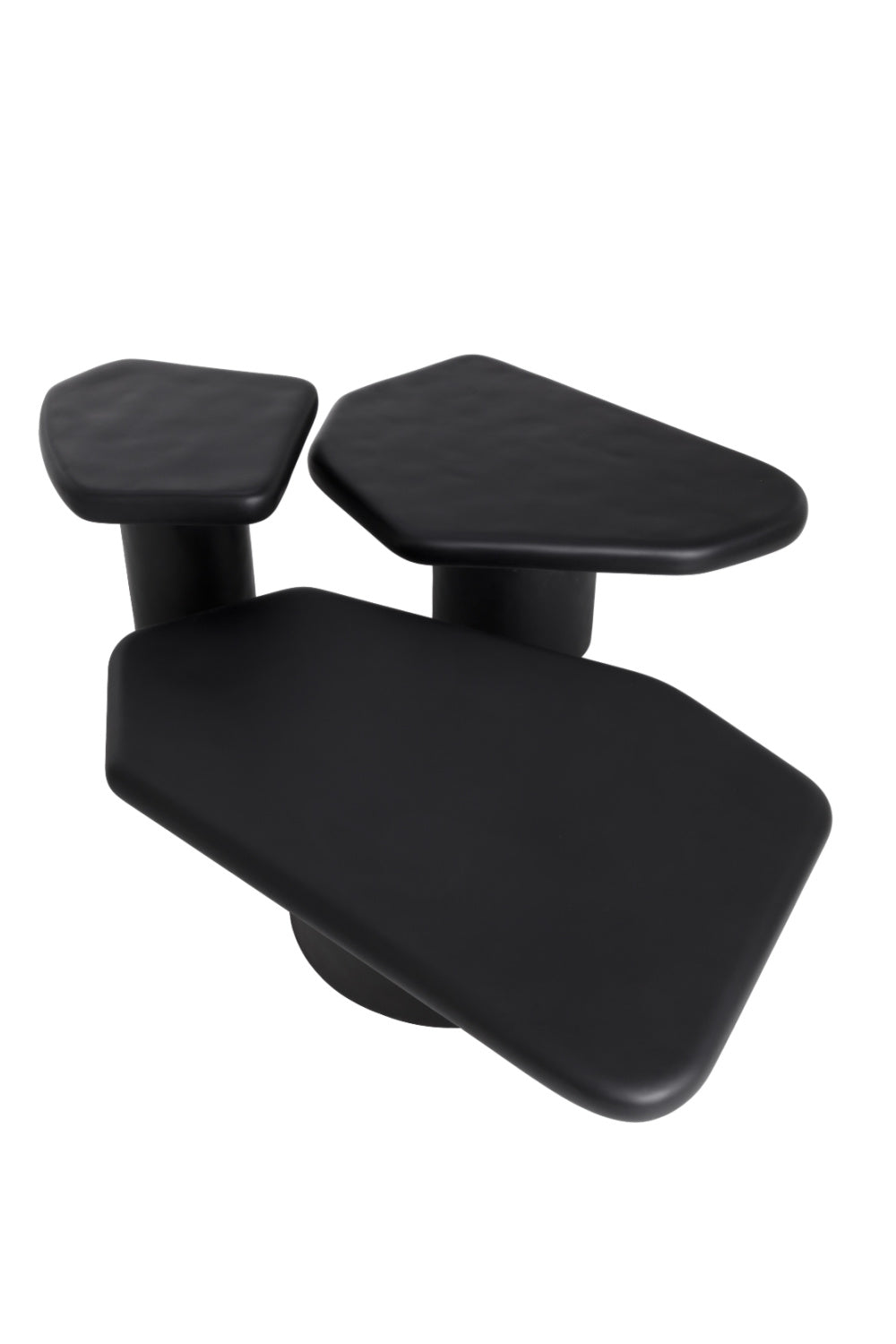 Black Organic-Shaped Indoor/Outdoor End Table | Splendido Detti | Oroa.com