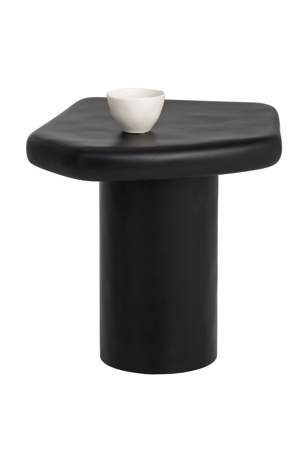 Black Organic-Shaped Indoor/Outdoor End Table by Splendido Detti Outdoor Side Table, alternate view 5
