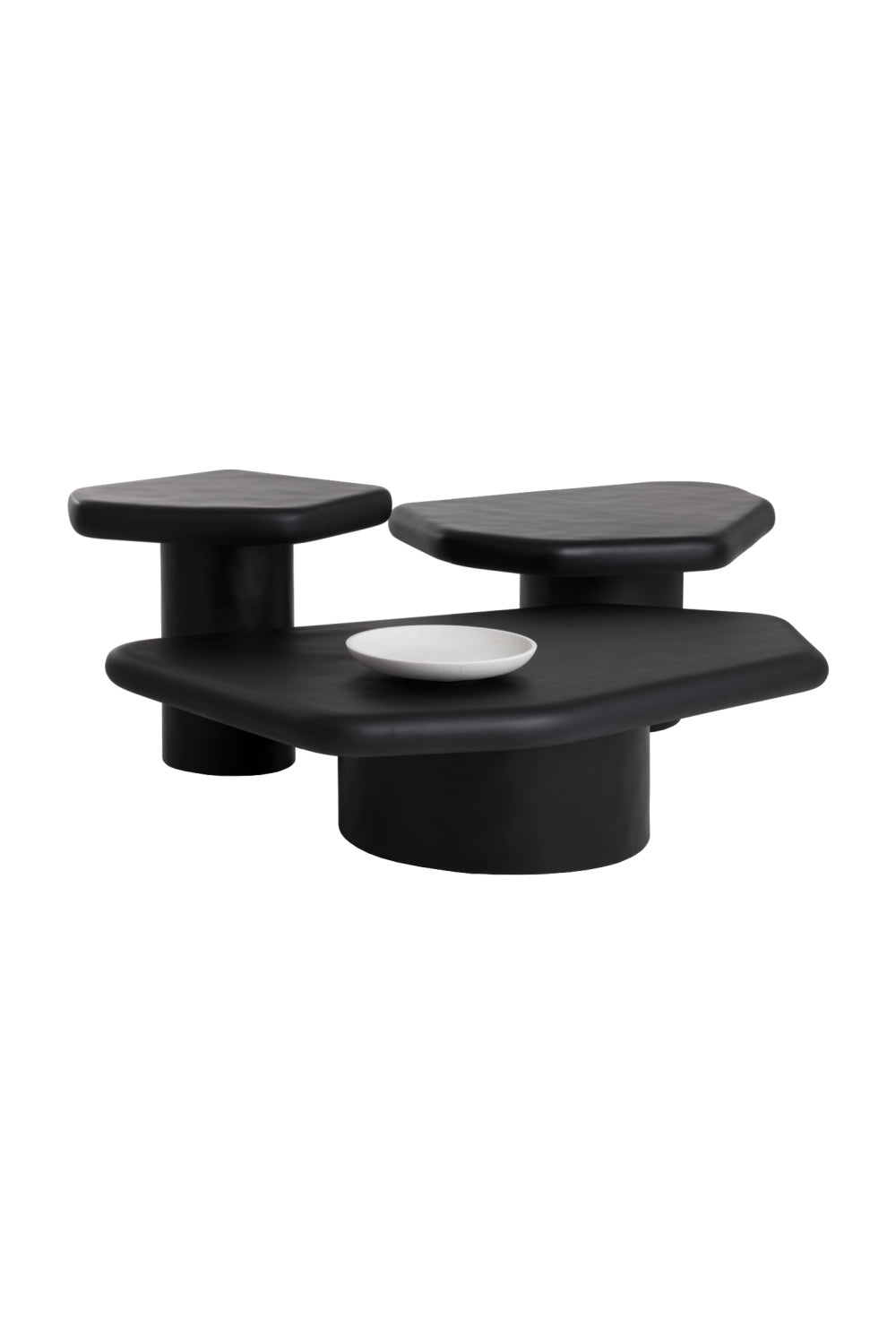 Black Organic-Shaped Indoor/Outdoor End Table by Splendido Detti Outdoor Side Table, alternate view 9
