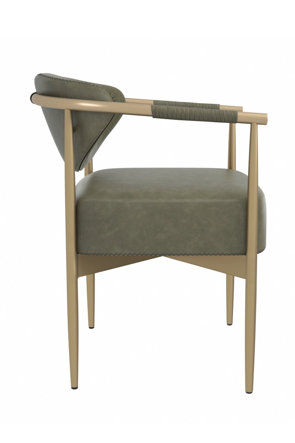 Leather Look Rope Dining Chair by Splendido Heloise, alternate view 4