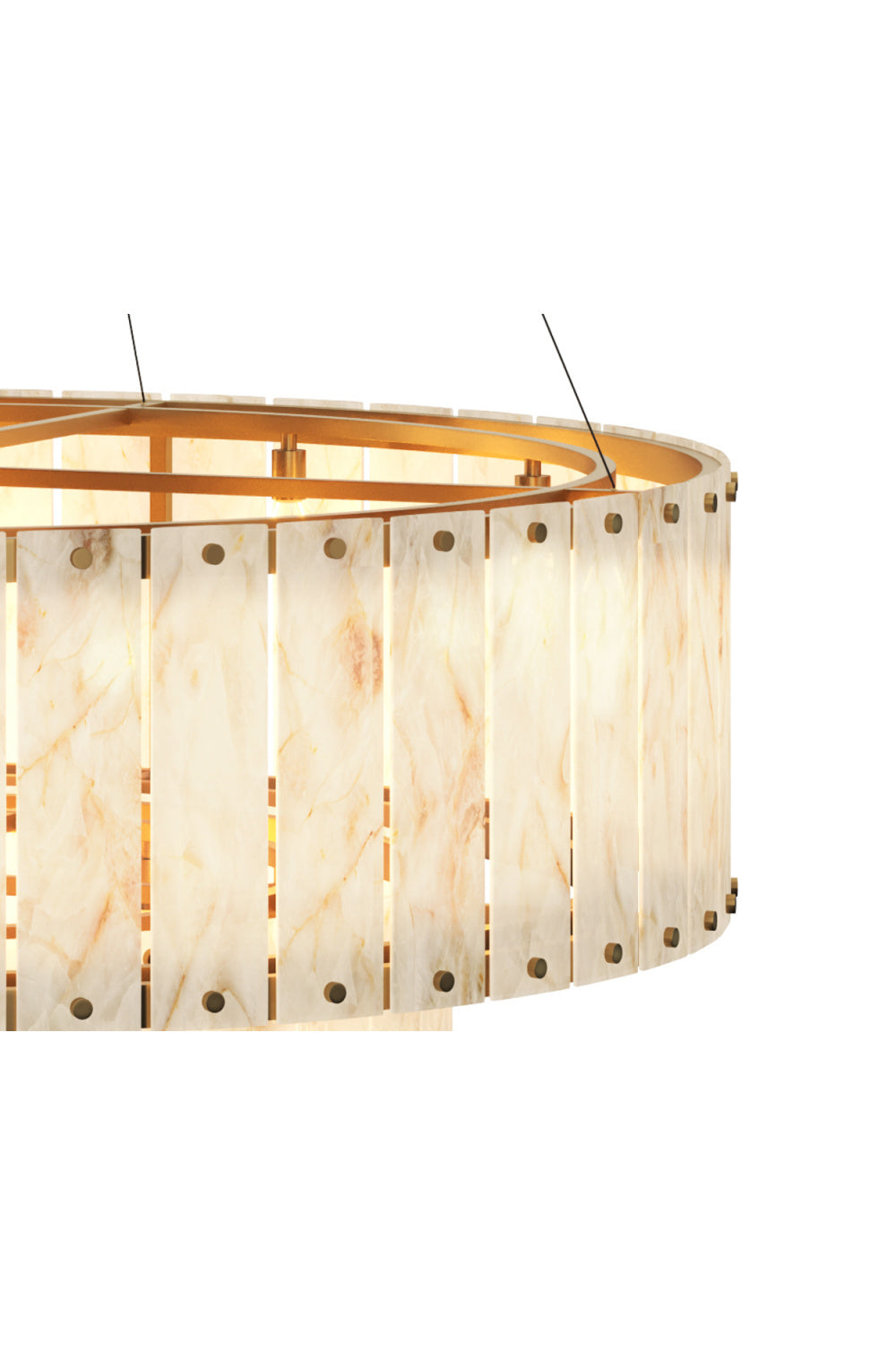 2-Tier Alabaster Chandelier by Splendido Apsara, alternate view 4