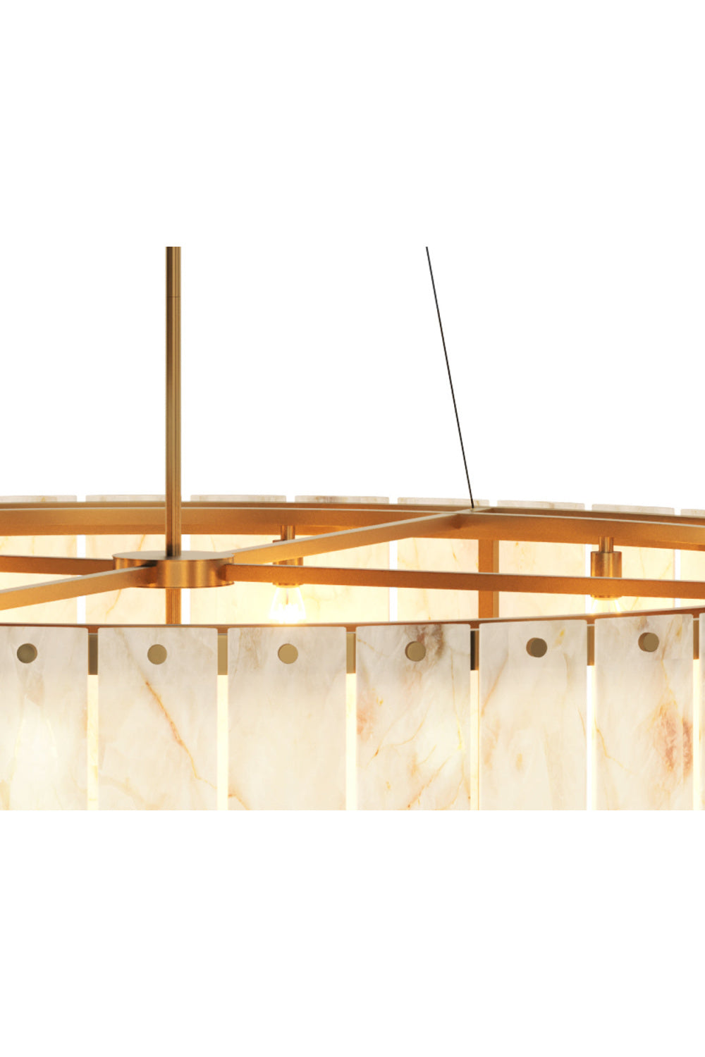 2-Tier Alabaster Chandelier by Splendido Apsara, alternate view 6