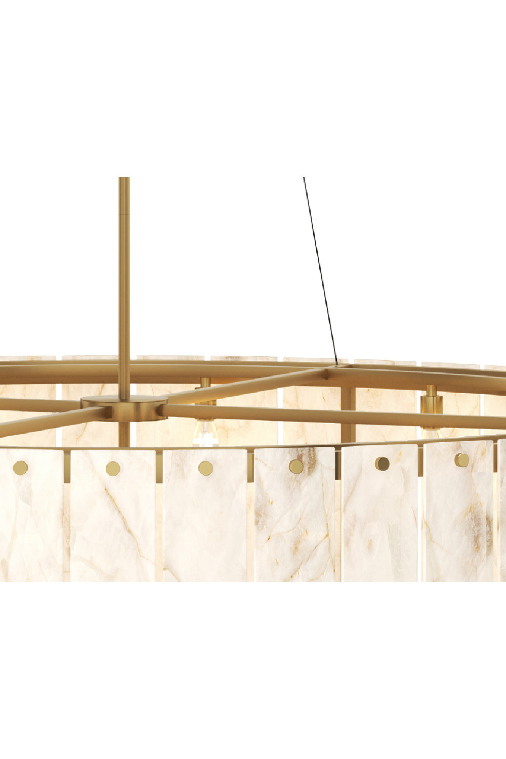 2-Tier Alabaster Chandelier by Splendido Apsara, alternate view 7