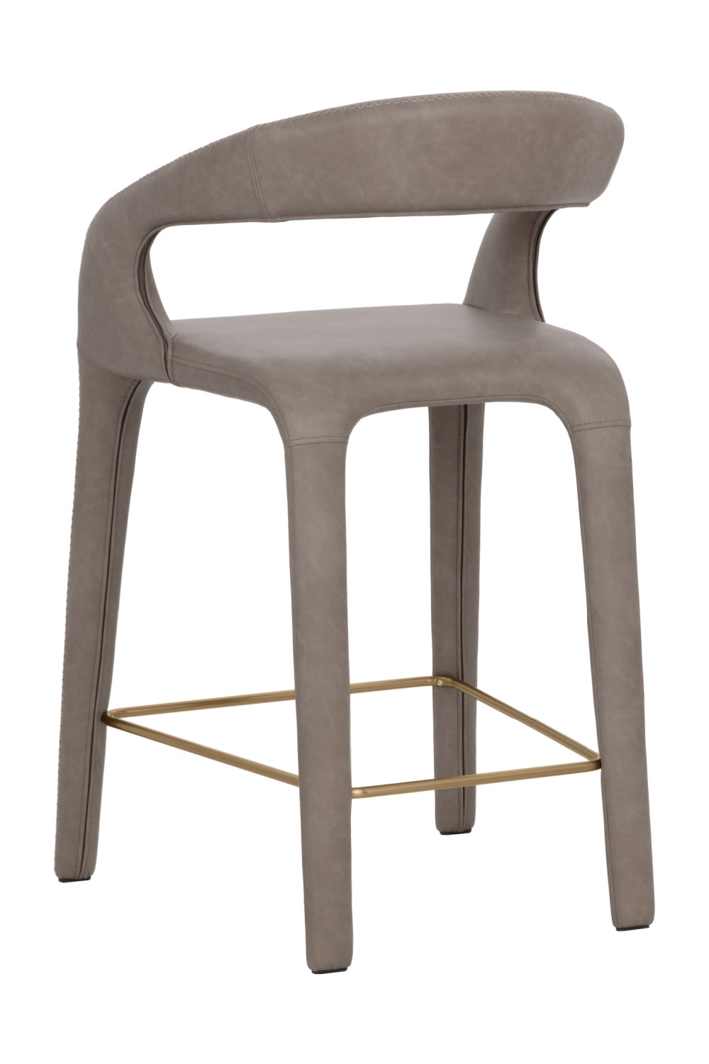Sleek Upholstered Counter Stool by Splendido Atika, alternate view 5