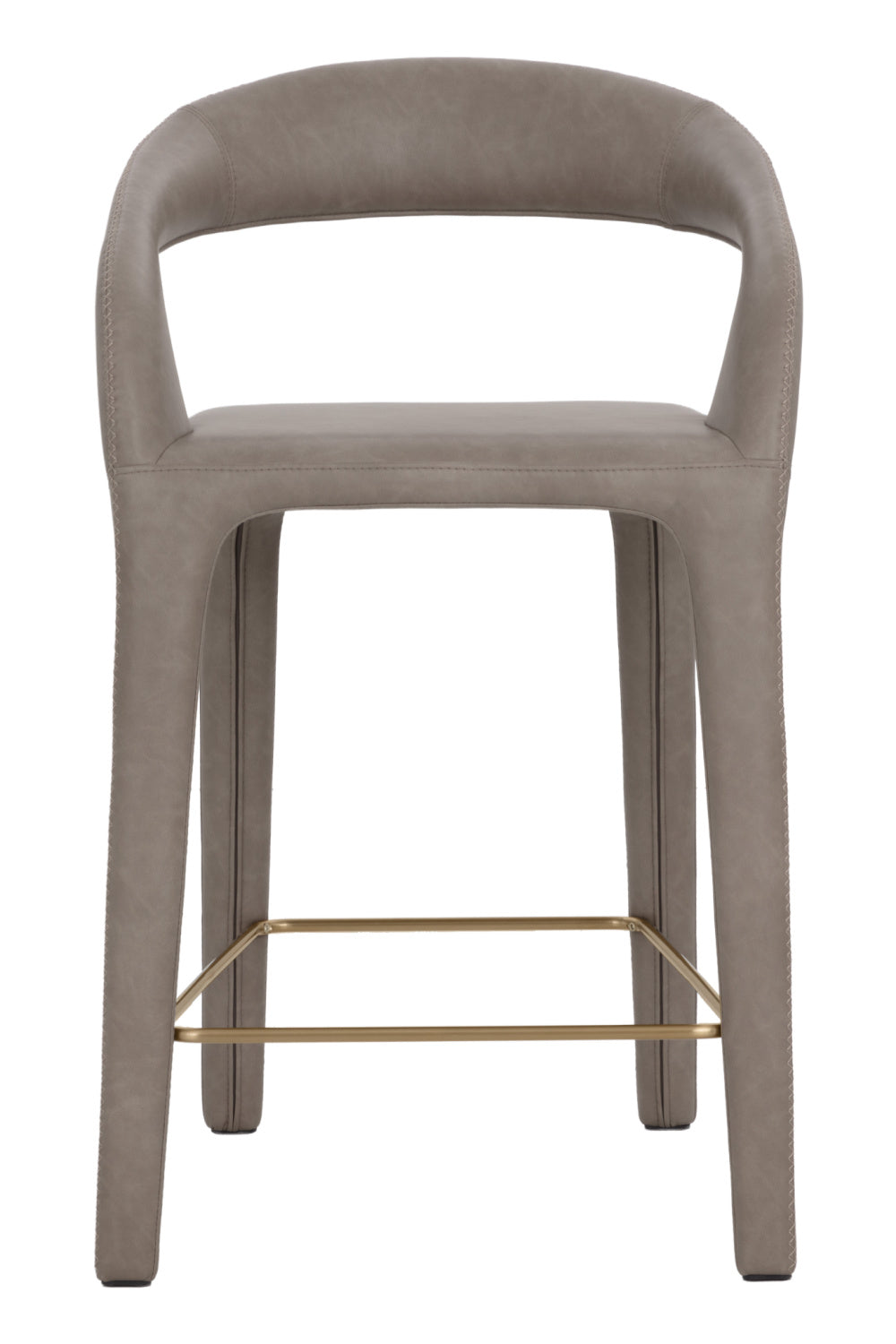 Sleek Upholstered Counter Stool by Splendido Atika