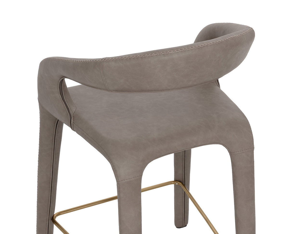 Sleek Upholstered Counter Stool by Splendido Atika, alternate view 6