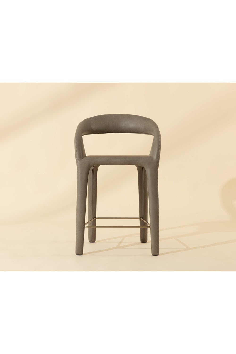 Sleek Upholstered Counter Stool by Splendido Atika, alternate view 7