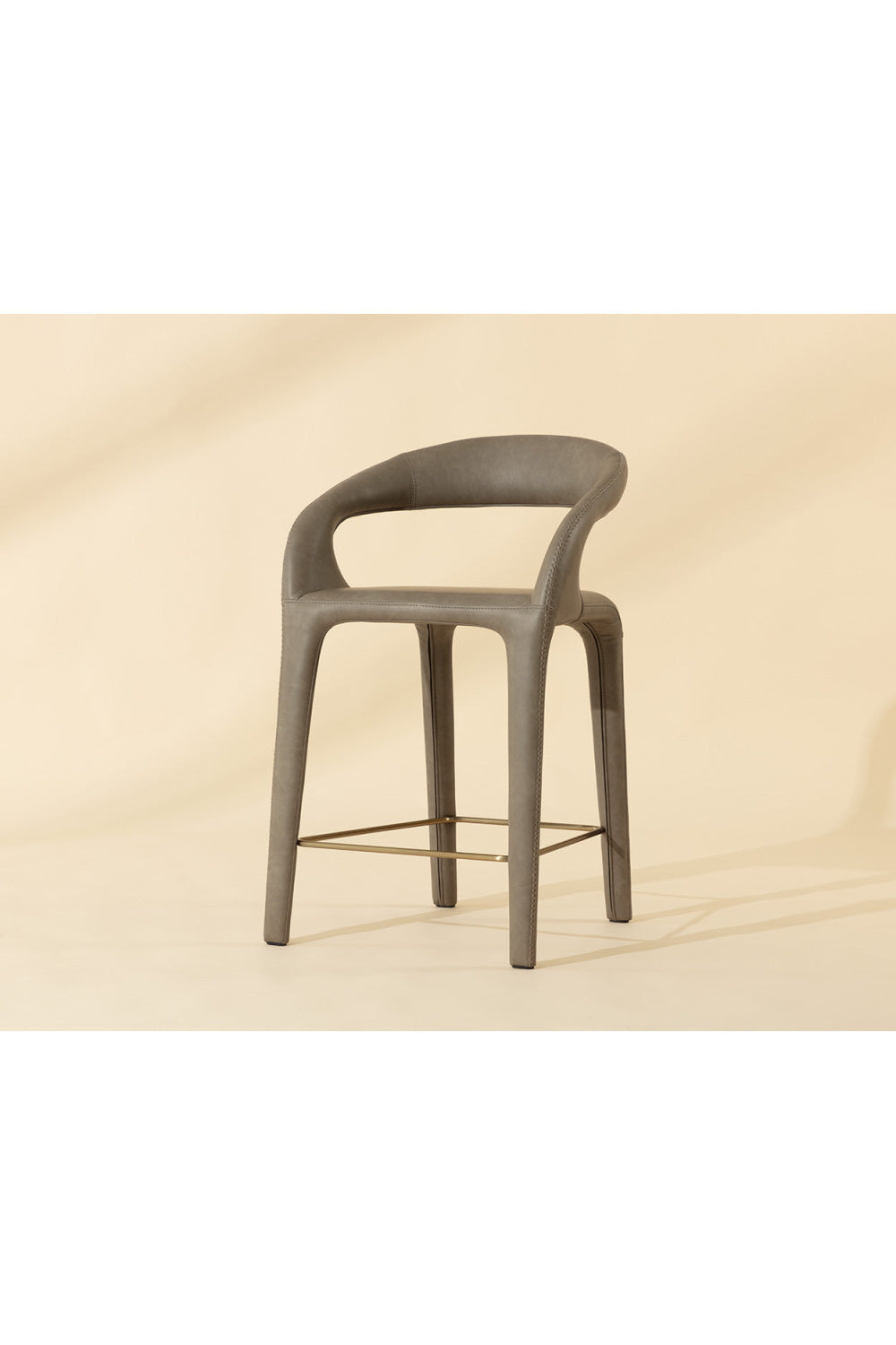 Sleek Upholstered Counter Stool by Splendido Atika, alternate view 8
