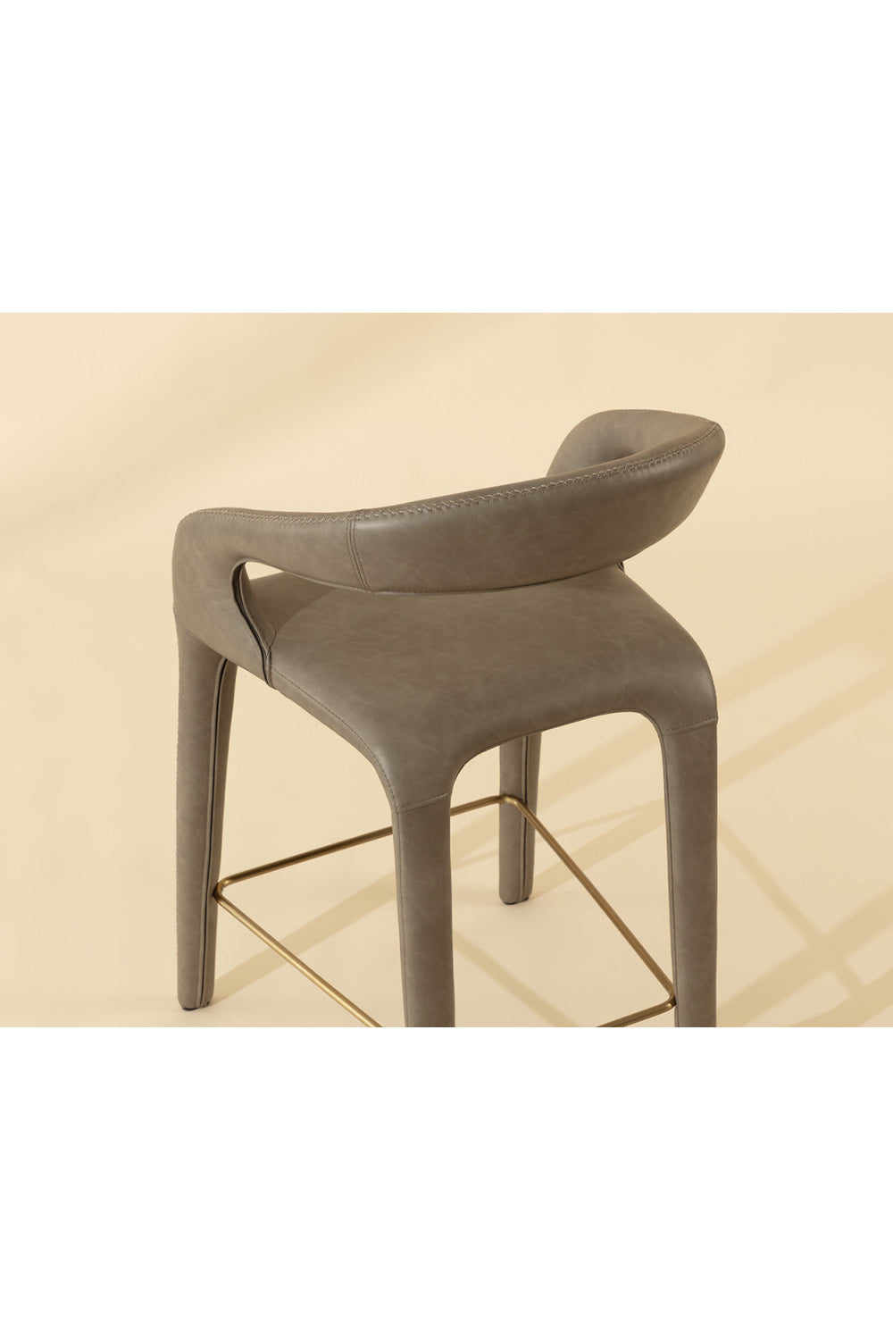 Sleek Upholstered Counter Stool by Splendido Atika, alternate view 9