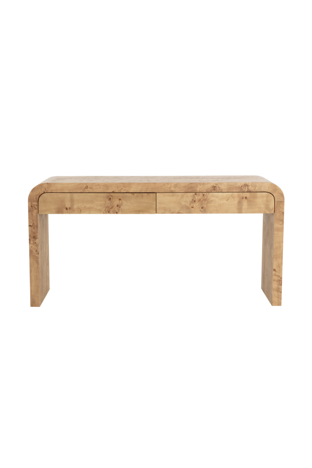 Burl Veneer Console Table by Splendido Rowena