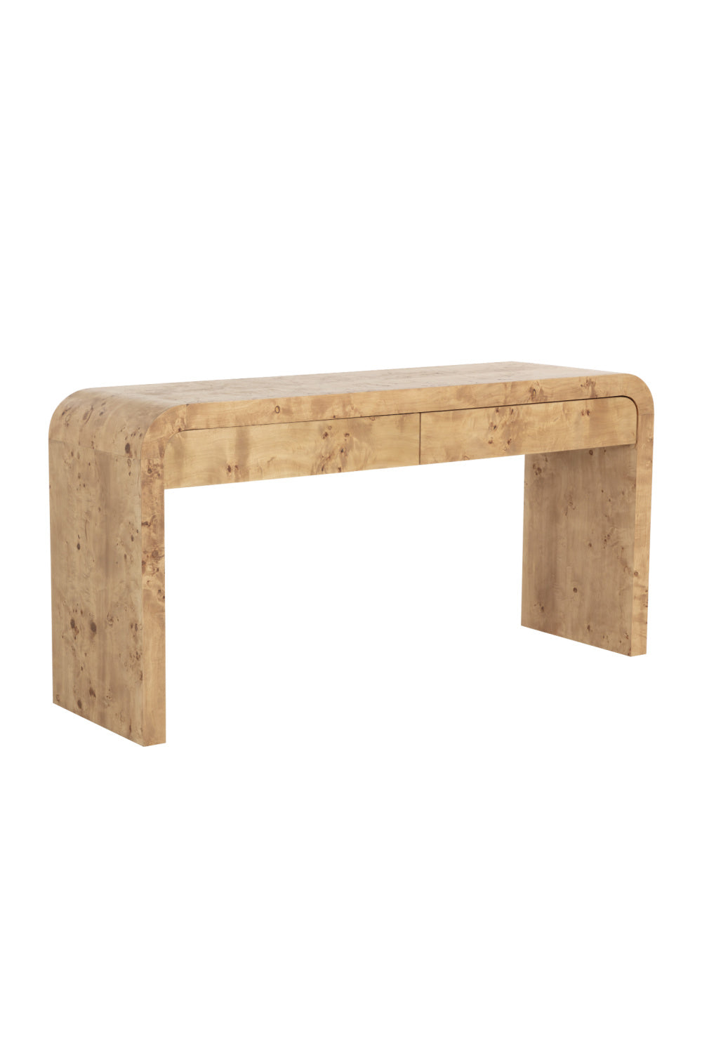 Burl Veneer Console Table by Splendido Rowena, alternate view 3
