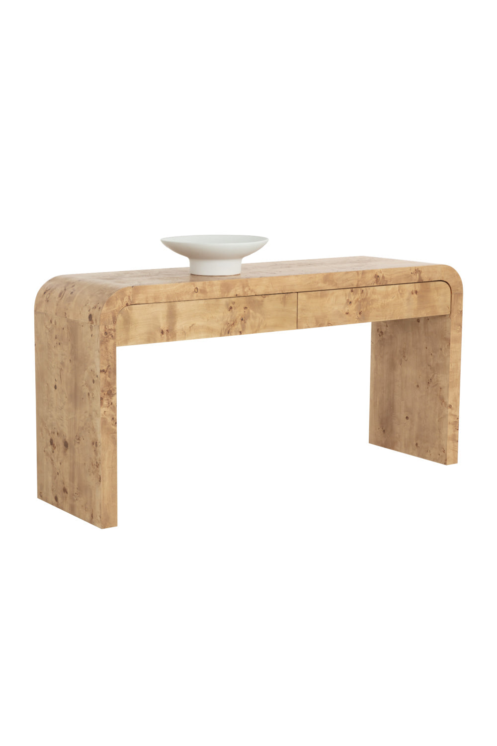 Burl Veneer Console Table by Splendido Rowena, alternate view 5