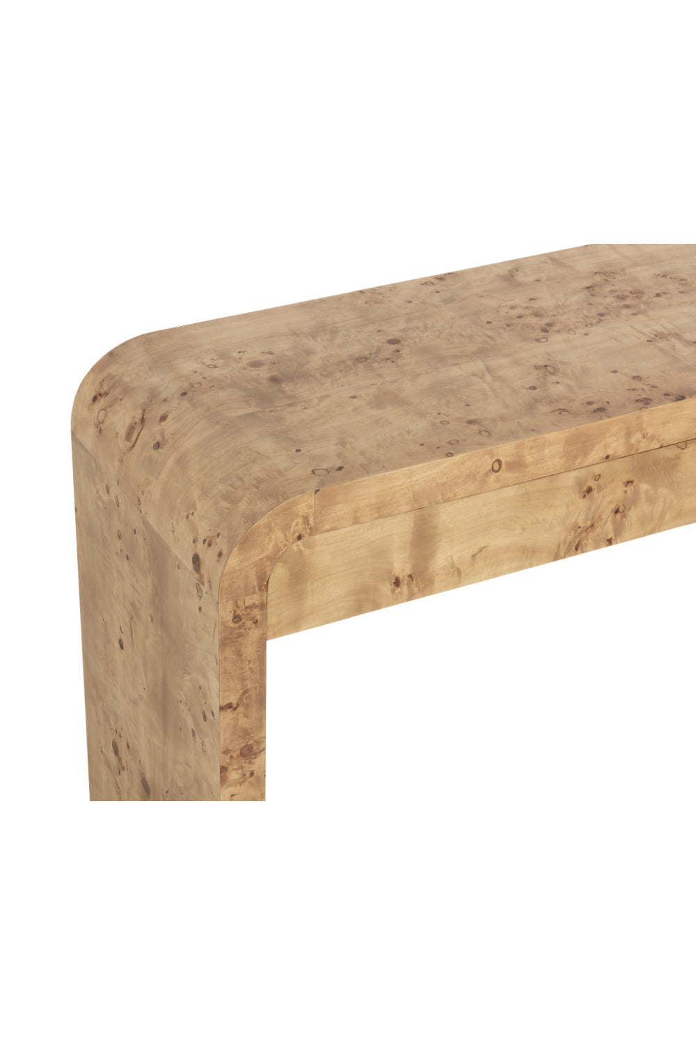 Burl Veneer Console Table by Splendido Rowena, alternate view 7