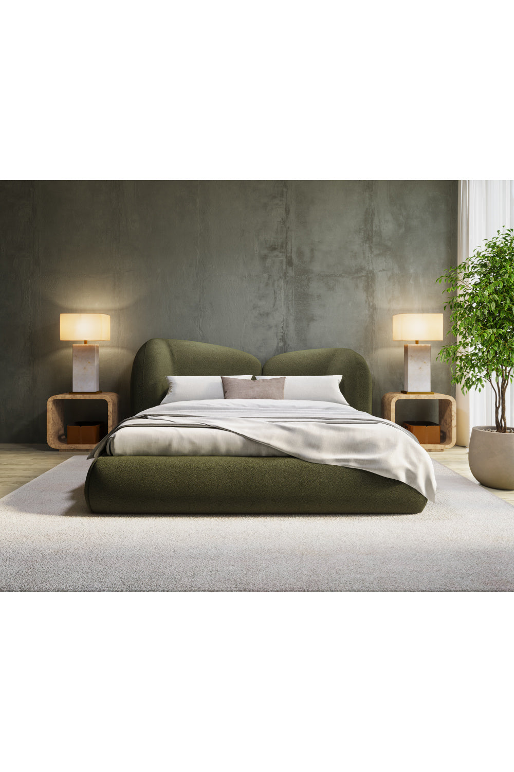 Burl Veneer End Table | Splendido Rowena | Oroa.com