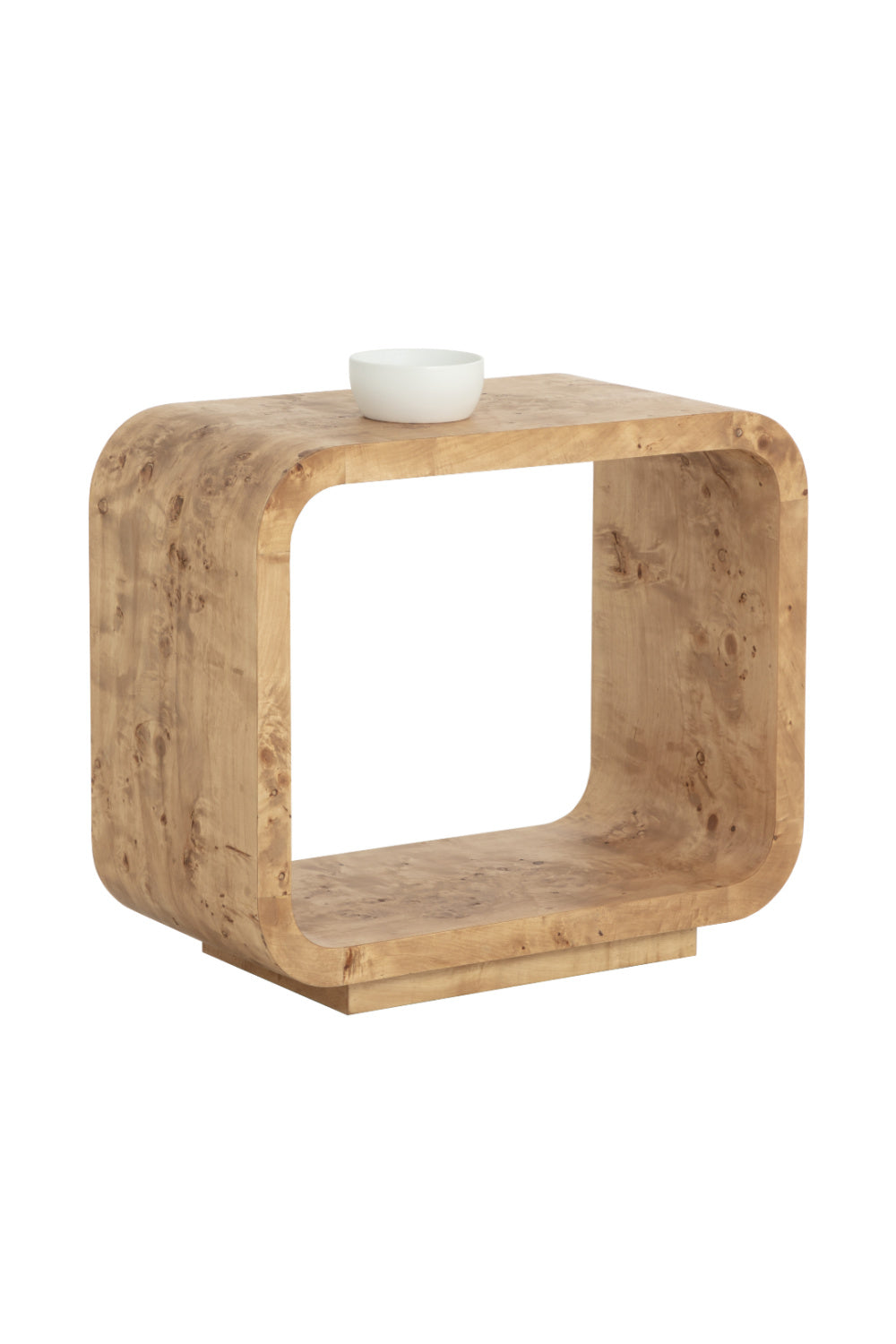 Burl Veneer End Table by Splendido Rowena Side Table, alternate view 4
