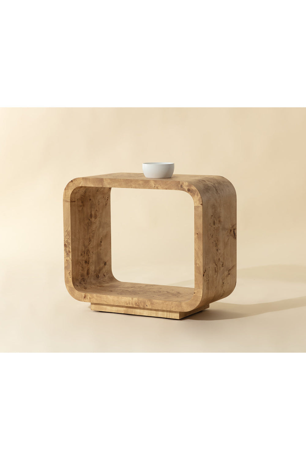 Burl Veneer End Table by Splendido Rowena Side Table, alternate view 9