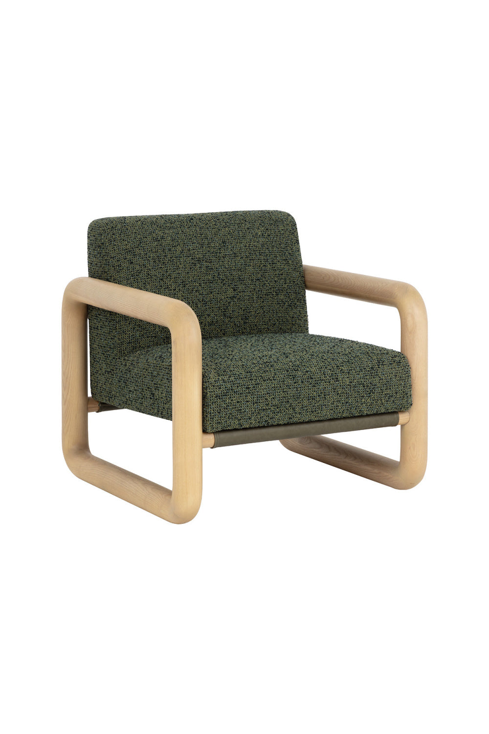 Green Textured Fabric Lounge Chair by Splendido Nubo Accent Chair
