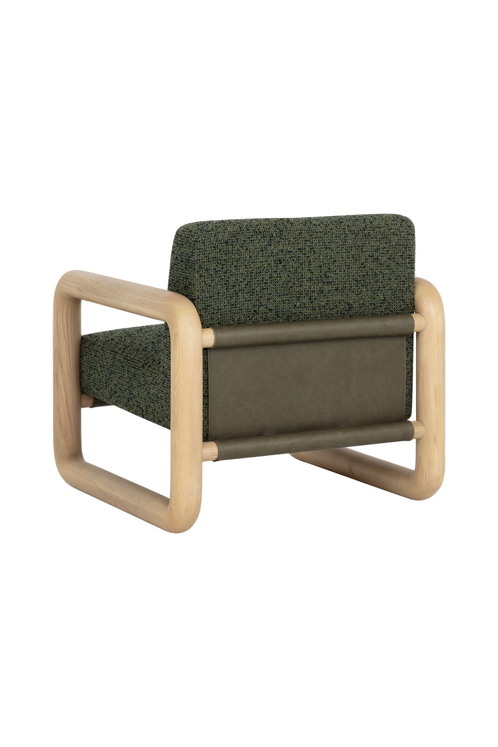 Green Textured Fabric Lounge Chair by Splendido Nubo Accent Chair, alternate view 5