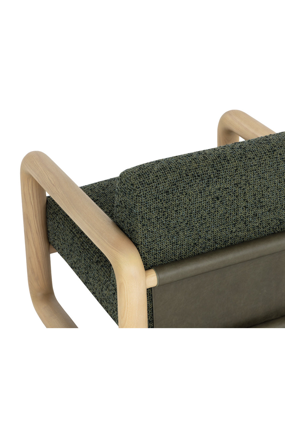 Green Textured Fabric Lounge Chair by Splendido Nubo Accent Chair, alternate view 6