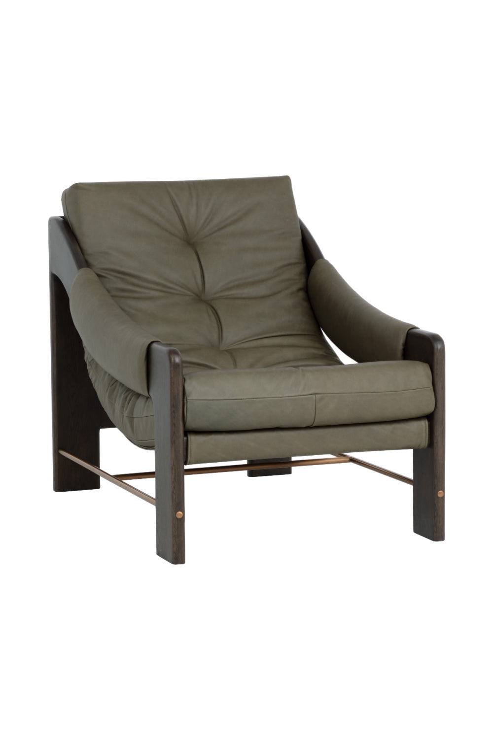 Reclined Leather Lounge Chair by Splendido Rafferty Accent Chair, alternate view 8