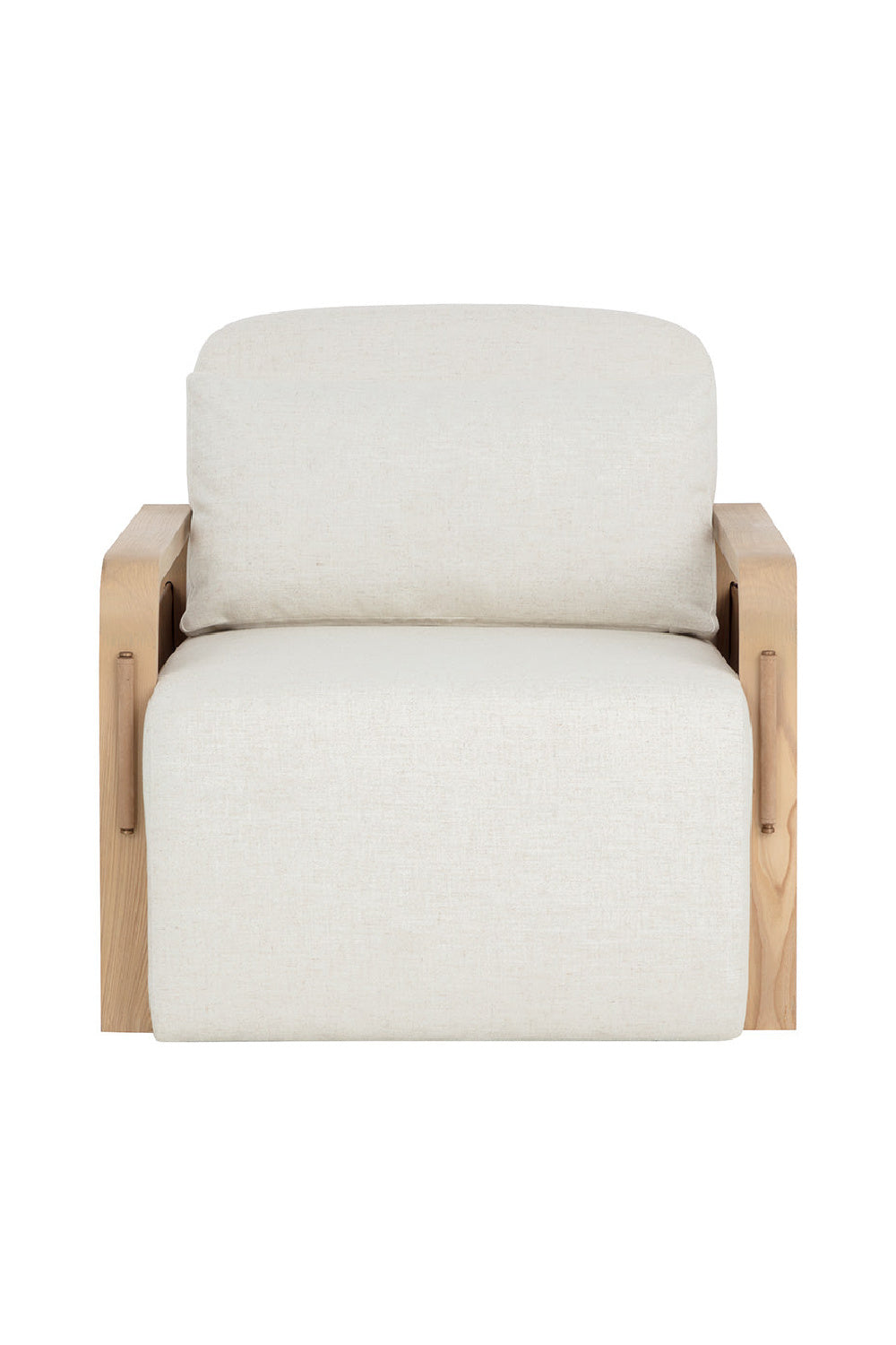 Ash-Framed Swivel Lounge Chair by Splendido Otso Accent Chair, alternate view 3