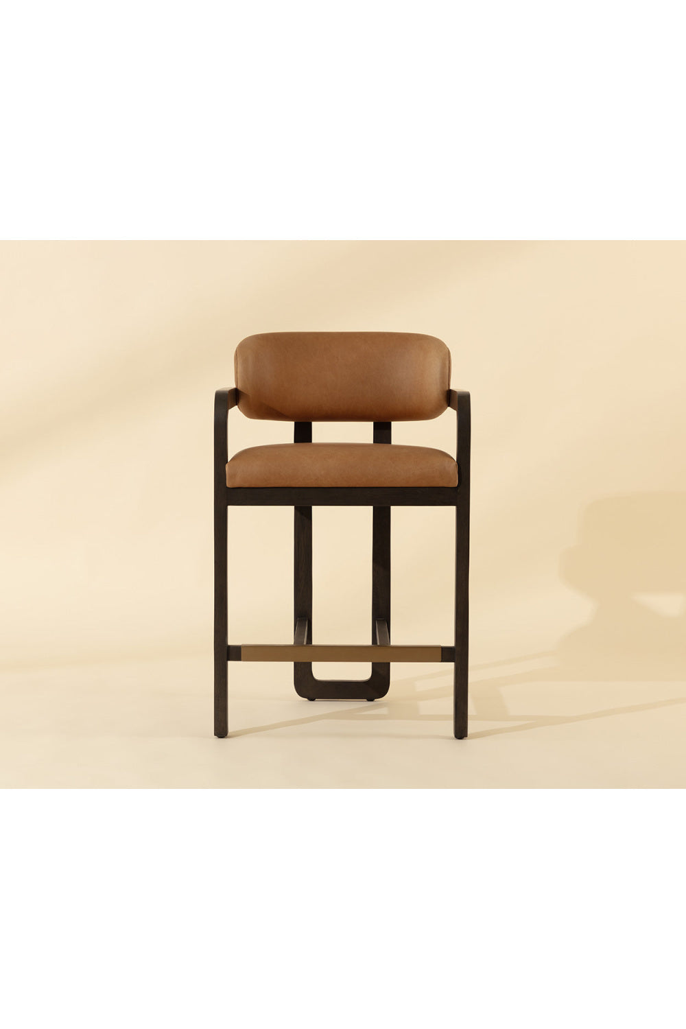 Brown Oak Framed Counter Stool by Splendido Madrone, alternate view 7