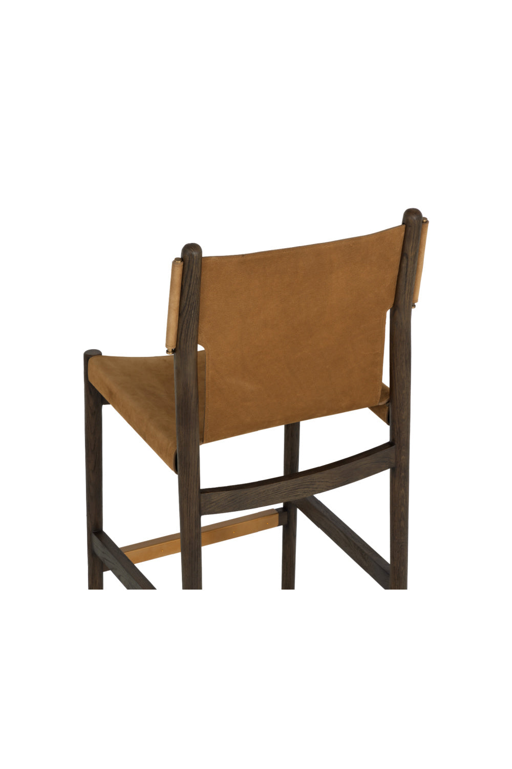 Brown Nubuck Leather Bar Stool by Splendido Argus Barstool, alternate view 6