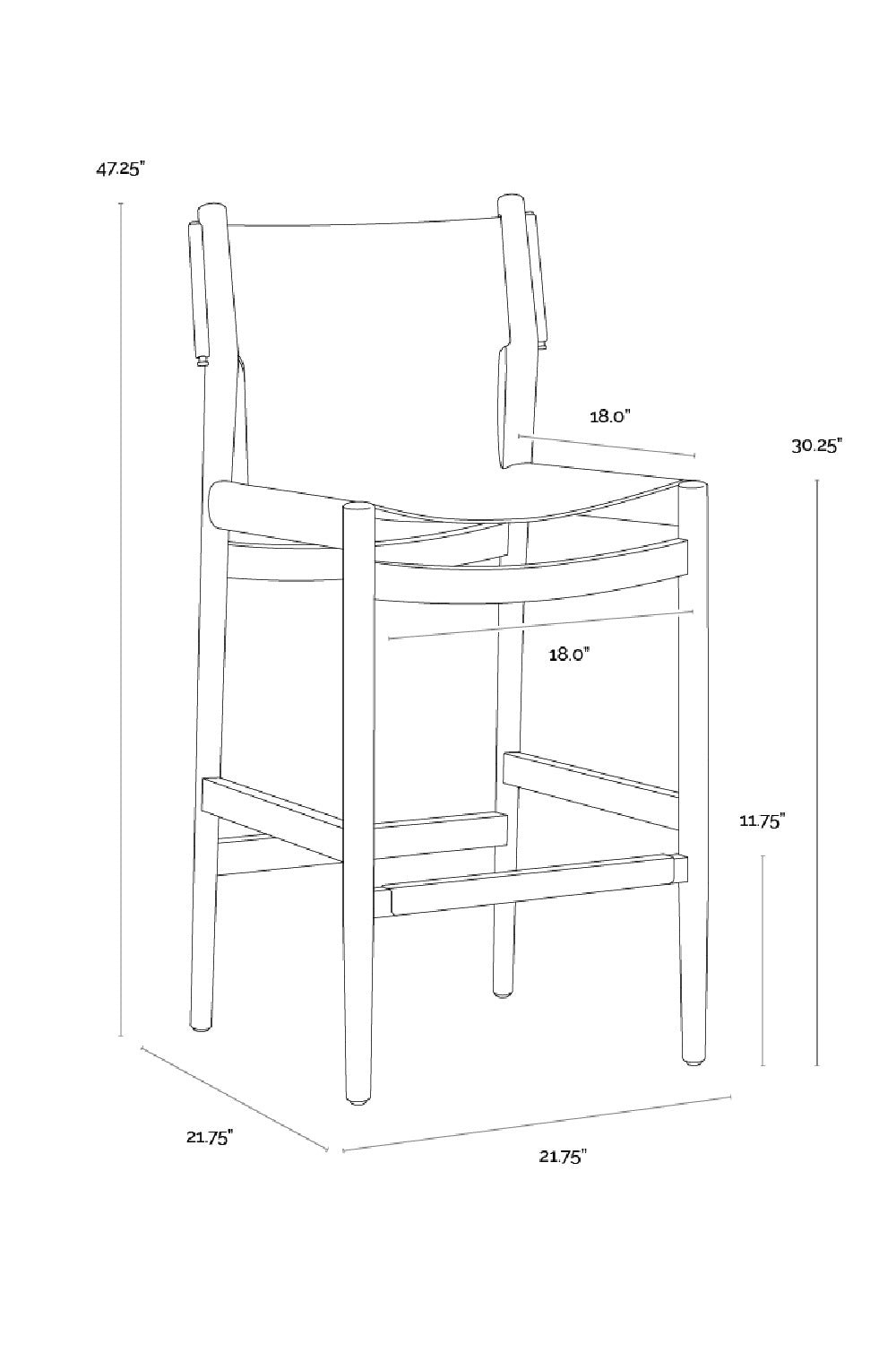 Brown Nubuck Leather Bar Stool by Splendido Argus Barstool, alternate view 10