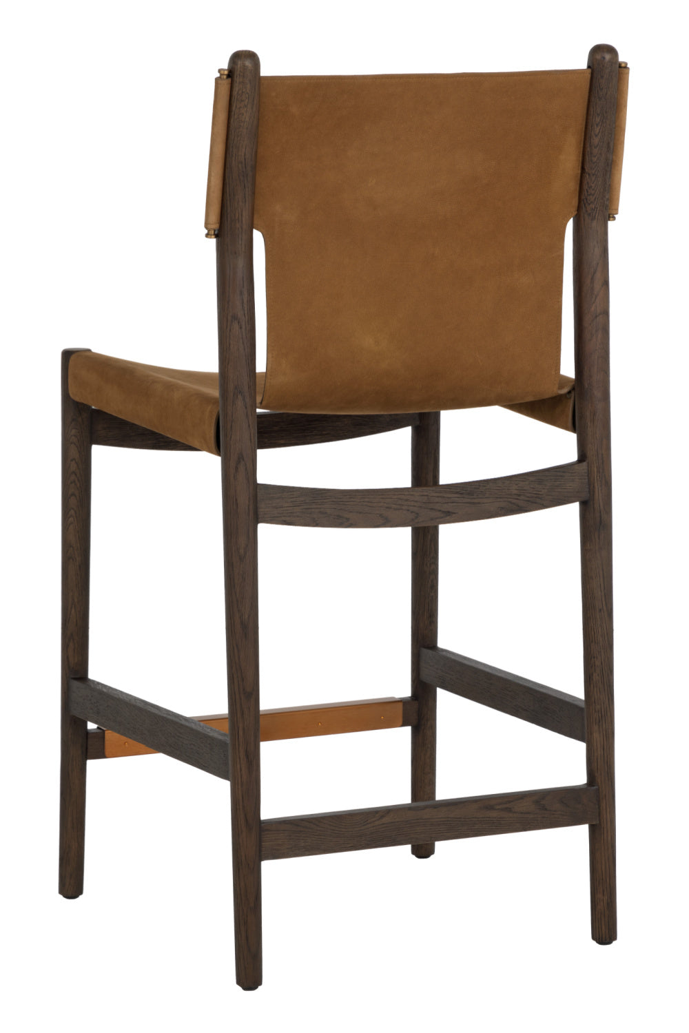 Brown Nubuck Leather Counter Stool by Splendido Argus, alternate view 4