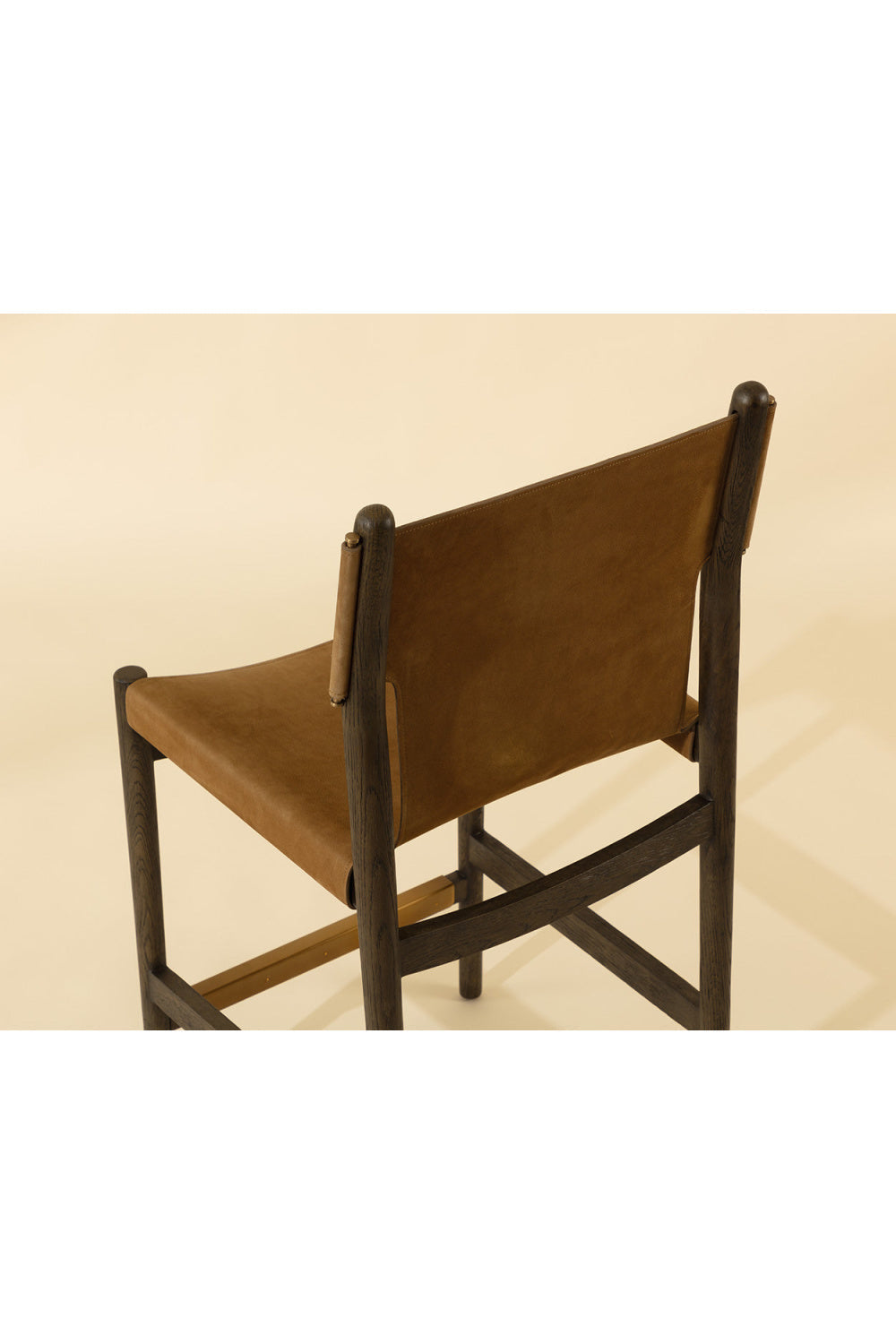 Brown Nubuck Leather Counter Stool by Splendido Argus, alternate view 7