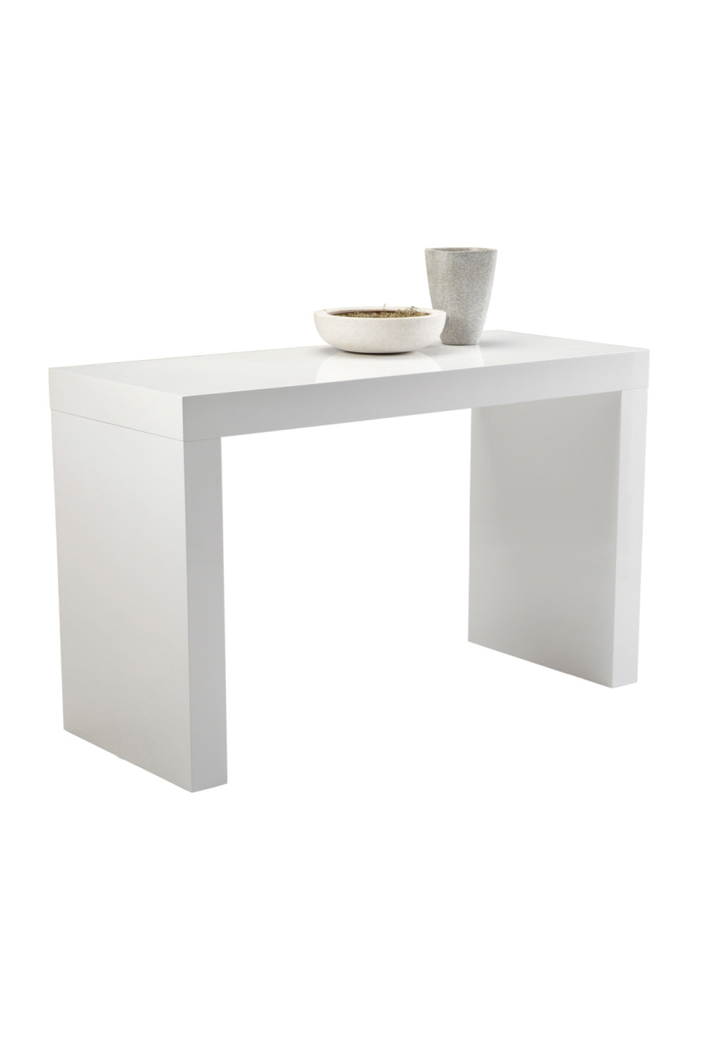 Gloss White Counter Table by Splendido Faro Console Table, alternate view 3