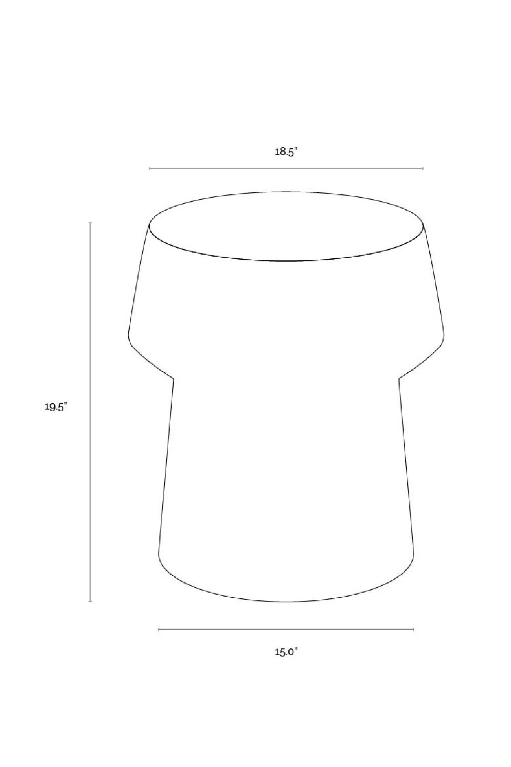 Marble Look Indoor/Outdoor End Table by Splendido Brie Side Table, alternate view 29