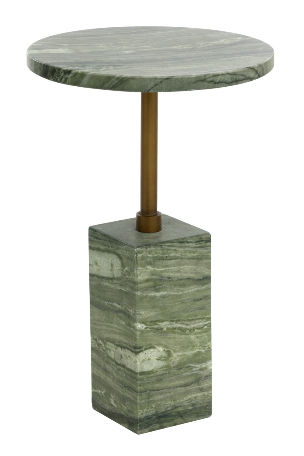 Marble-Look Indoor/Outdoor End Table by Splendido Mizani Outdoor Side Table, alternate view 3