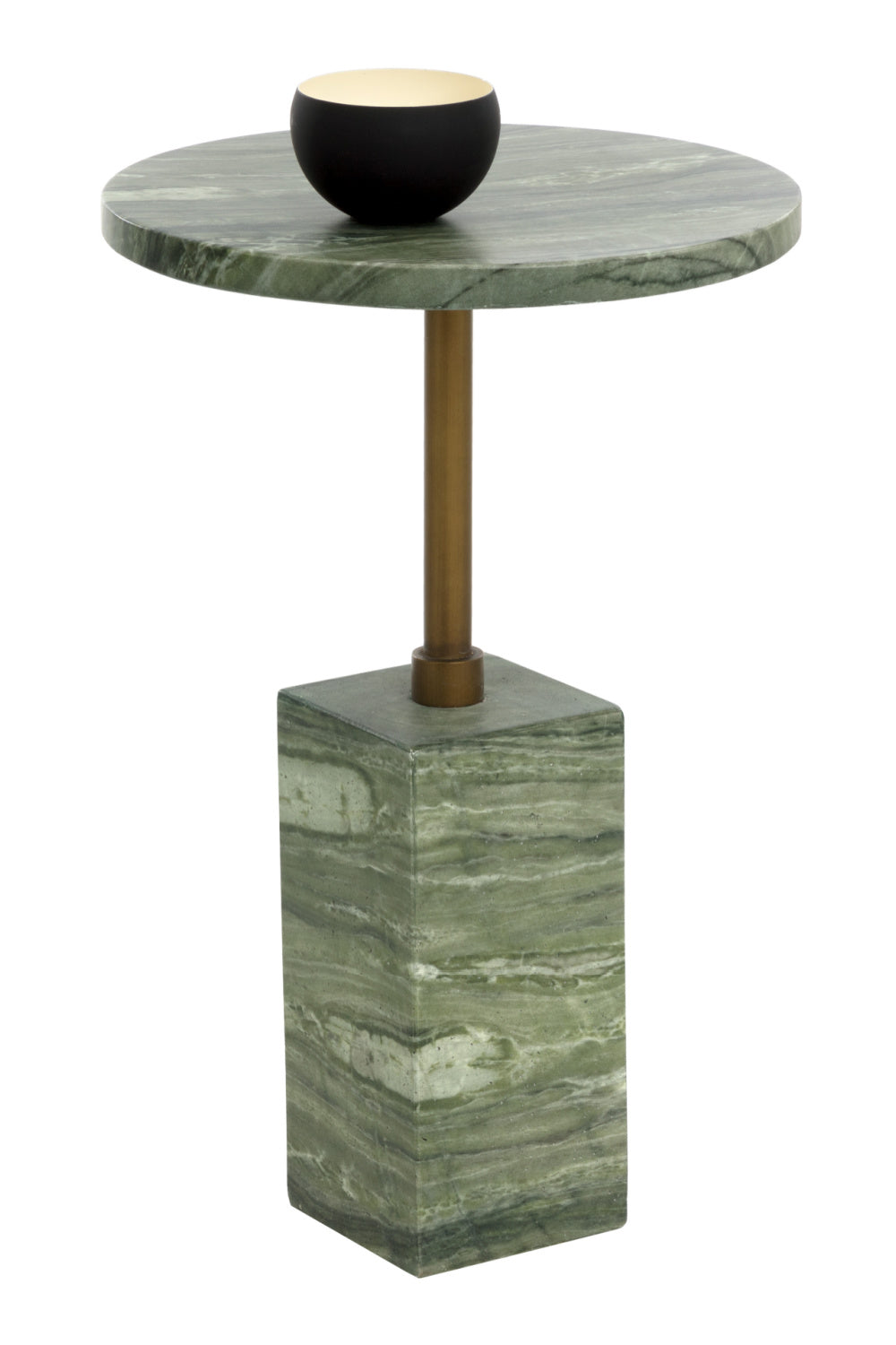 Marble-Look Indoor/Outdoor End Table by Splendido Mizani Outdoor Side Table, alternate view 4