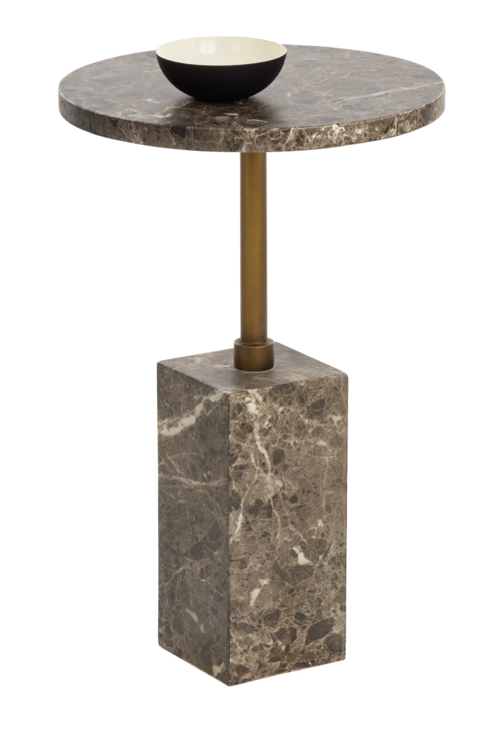 Marble-Look Indoor/Outdoor End Table by Splendido Mizani Outdoor Side Table, alternate view 16