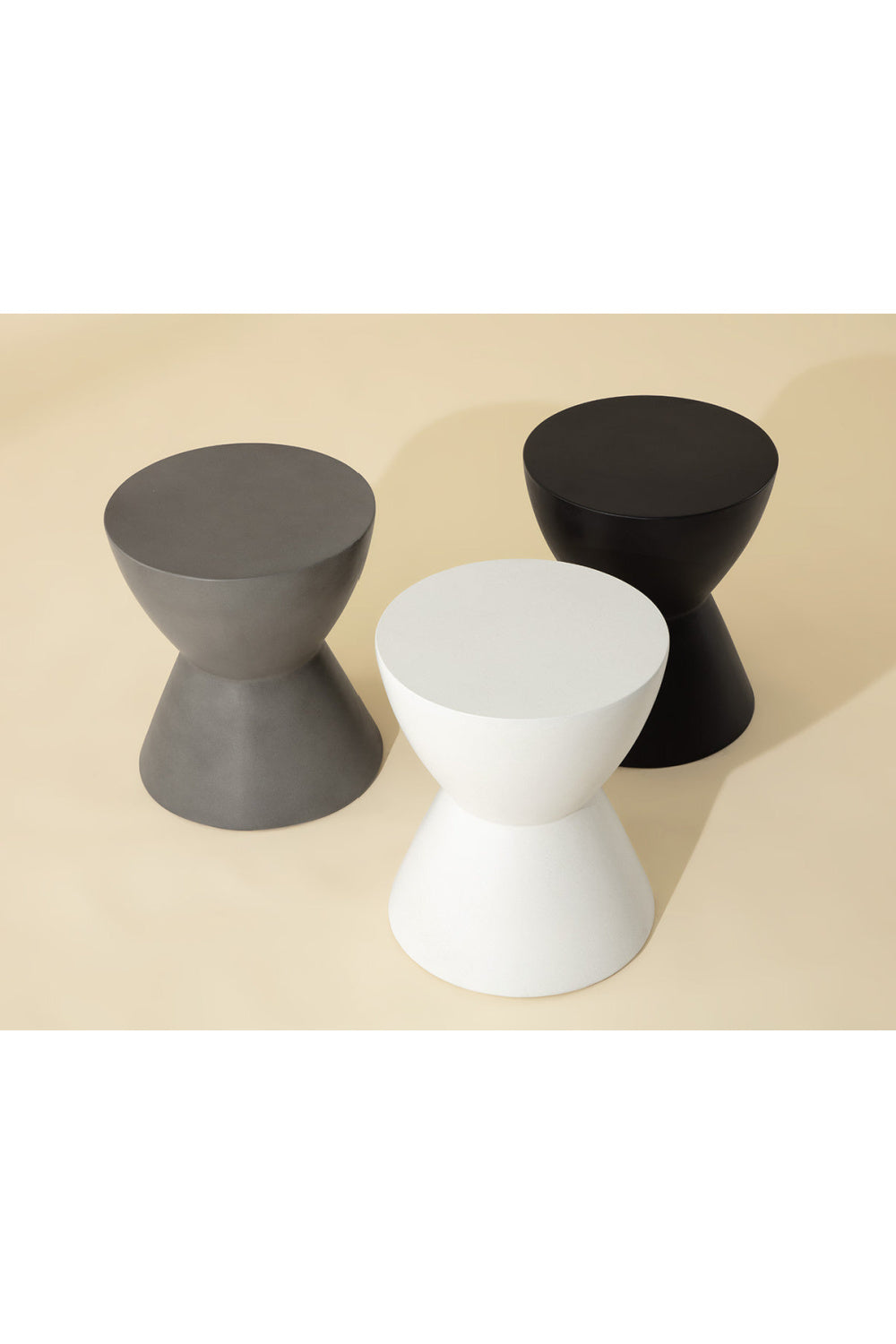 Hourglass Indoor/Outdoor End Table by Splendido Logan Side Table, alternate view 7