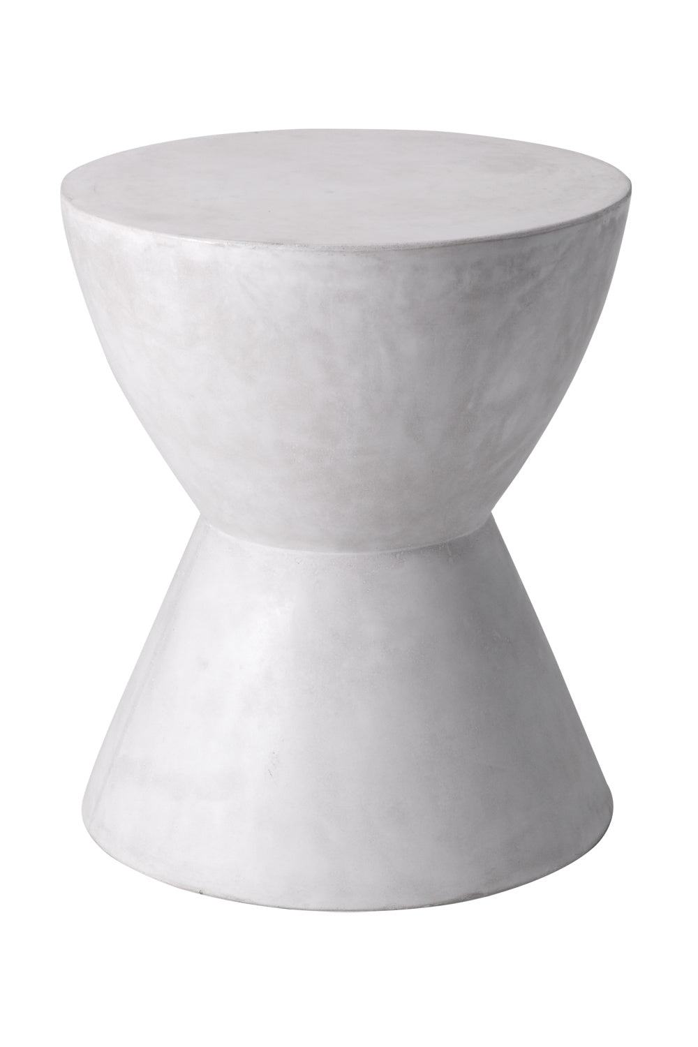 White Hourglass Indoor/Outdoor End Table by Splendido Logan Side Table, alternate view 4