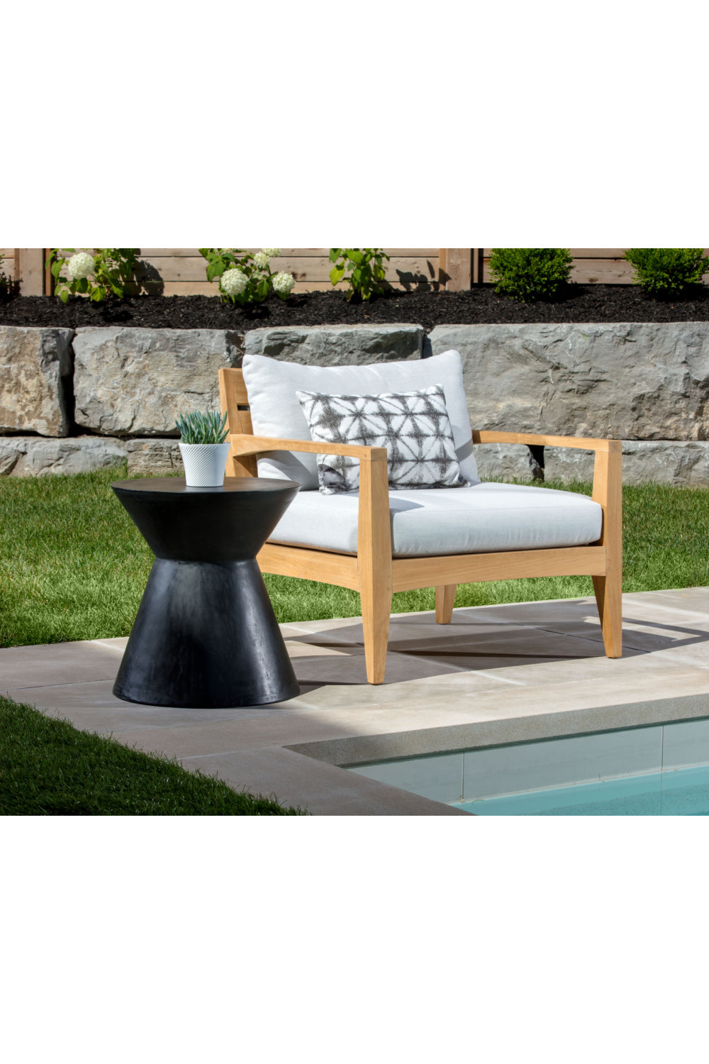 Modern European furniture - Concrete Indoor/Outdoor End Table - www.oroa.com