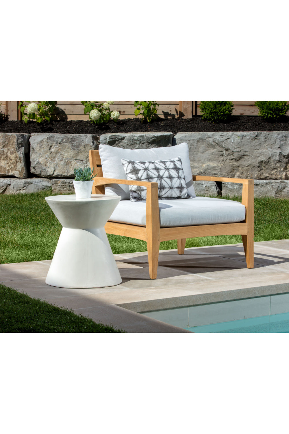 Concrete Indoor/Outdoor End Table by Splendido Astley Outdoor Side Table, alternate view 5