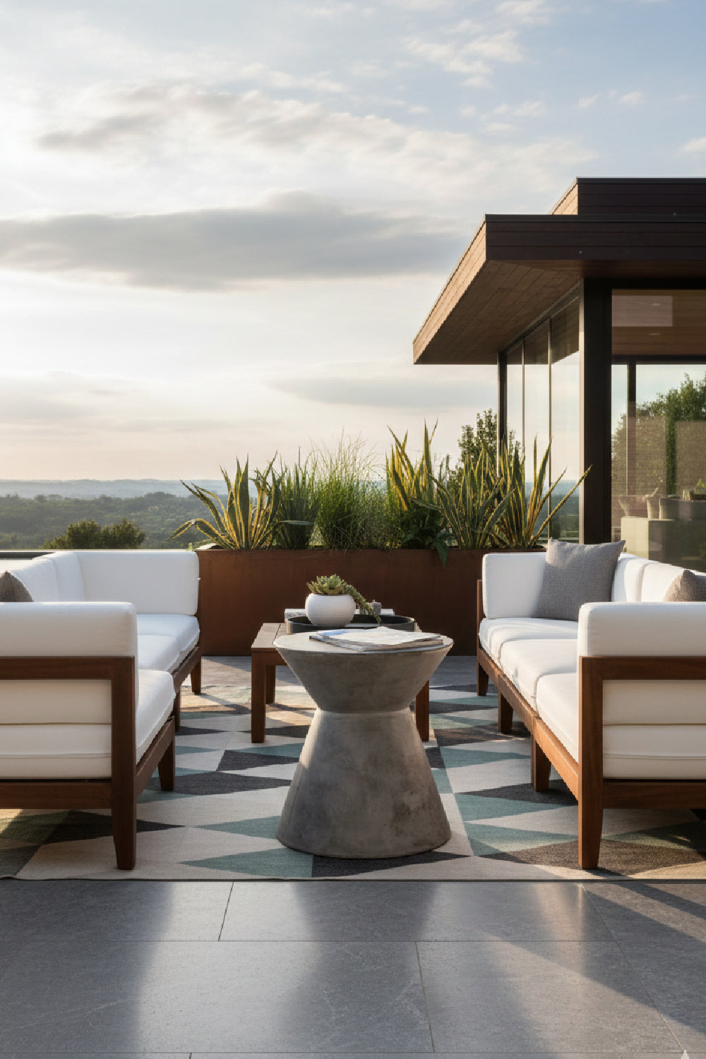 Concrete Indoor/Outdoor End Table by Splendido Astley Outdoor Side Table, alternate view 9