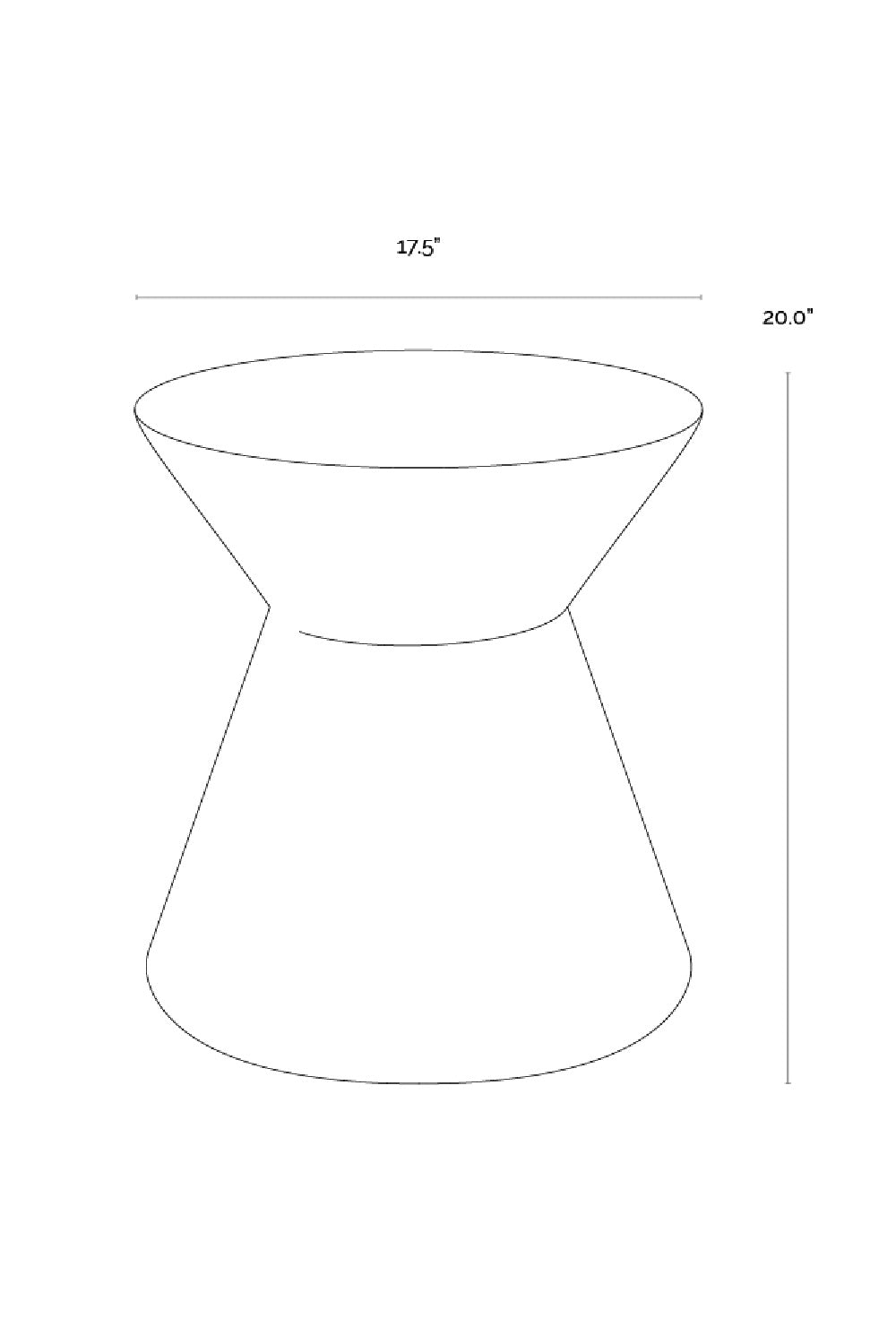 Concrete Indoor/Outdoor End Table by Splendido Astley Outdoor Side Table, alternate view 11