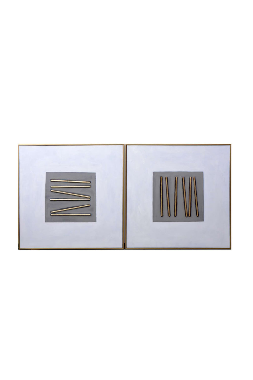 Abstract Canvas Art Set (2) by Splendido Pick Up Sticks Art Print