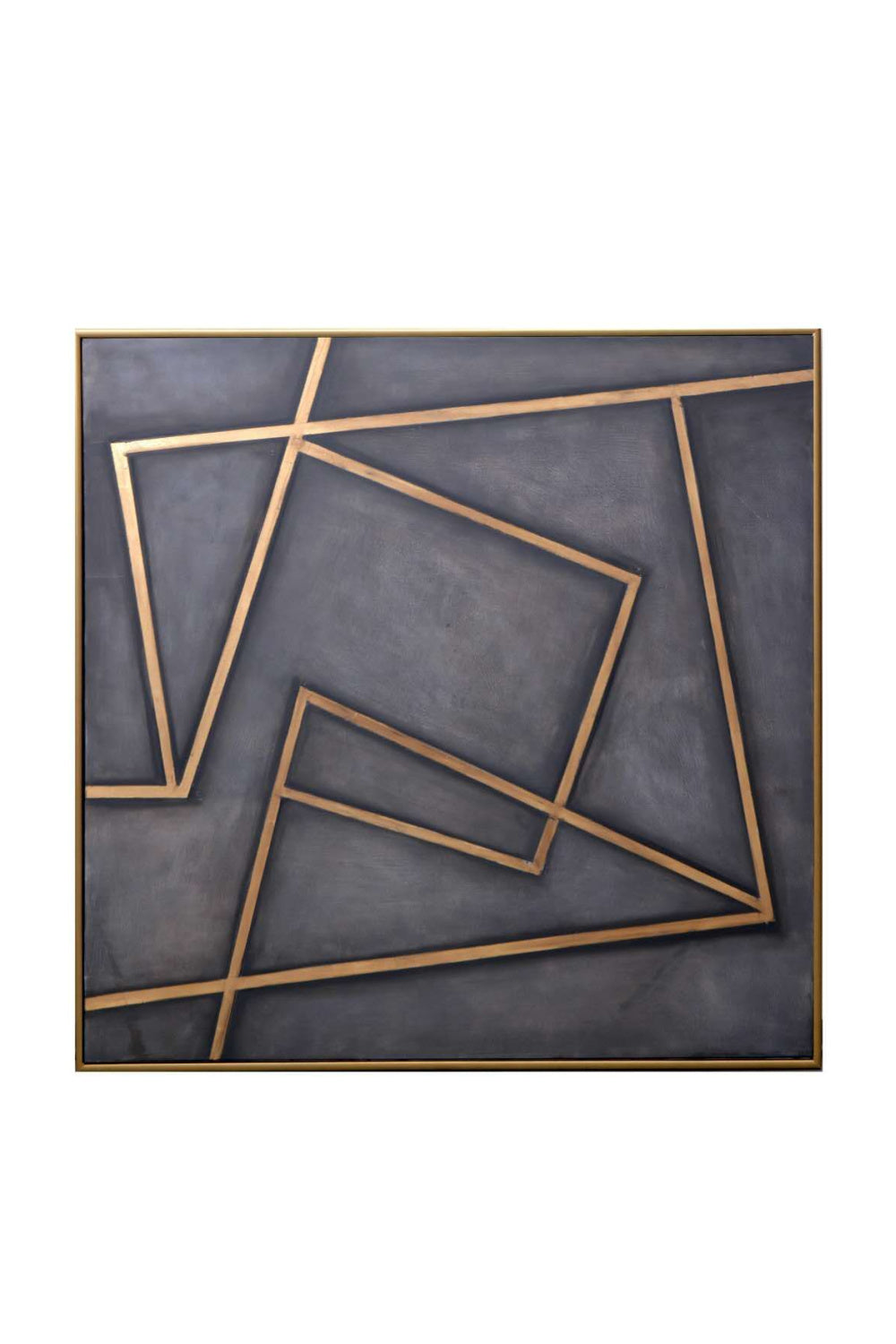 Gold Lines Framed Art by Splendido In A Maze Art Print