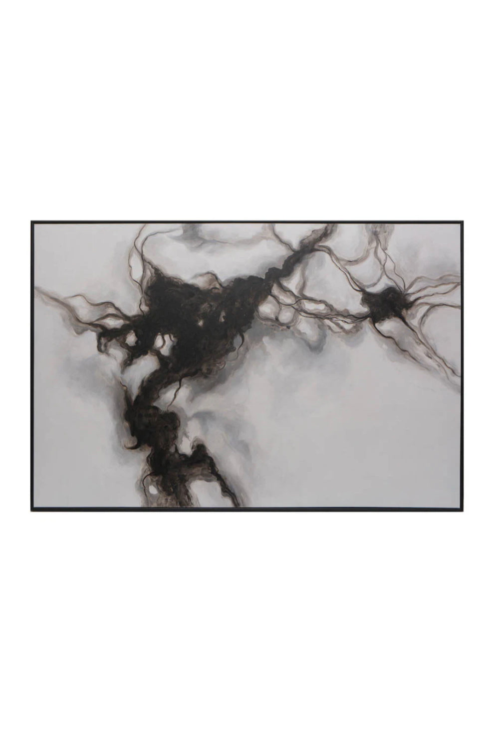 Greyscale Canvas Wall Art by Splendido Smoke Screen Art Print