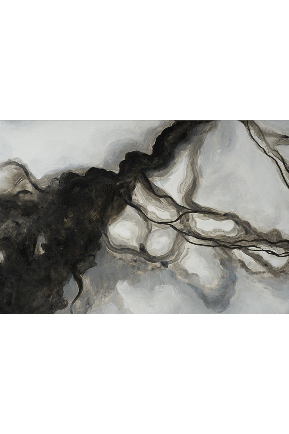 Greyscale Canvas Wall Art by Splendido Smoke Screen Art Print, alternate view 5