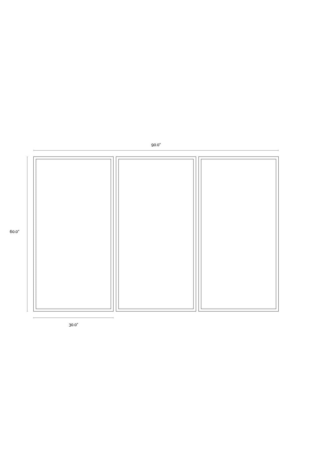 Minimalist Abstract Wall Art Set of 3 by Splendido Boxed In Art Print, alternate view 4
