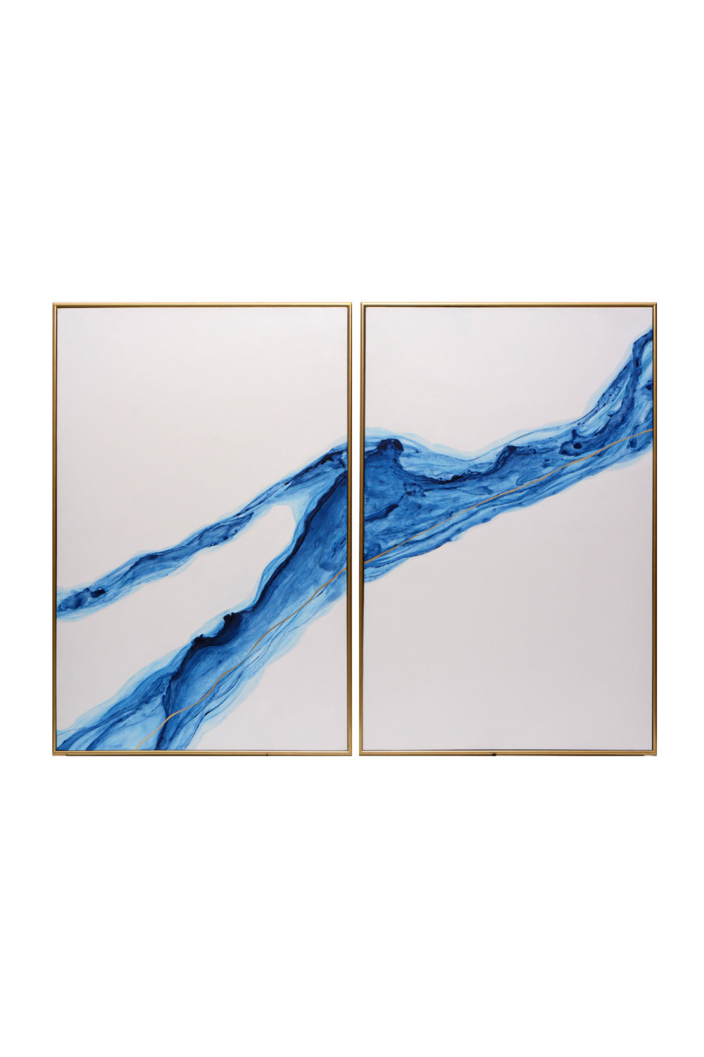 Modern Abstract Wall Art Set (2) by Splendido Fluidity Art Print