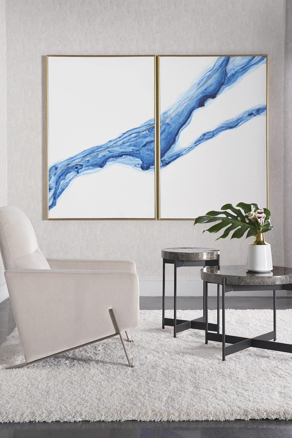 Modern Abstract Wall Art Set (2) by Splendido Fluidity Art Print, alternate view 2